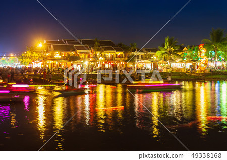 Hoi An ancient town riverfront Hoi An ancient town riverfront 49338168