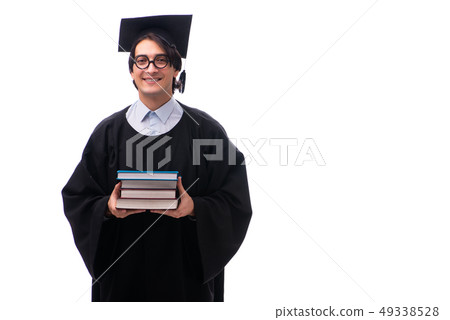Young handsome man graduating from university Young handsome man graduating from university 49338528