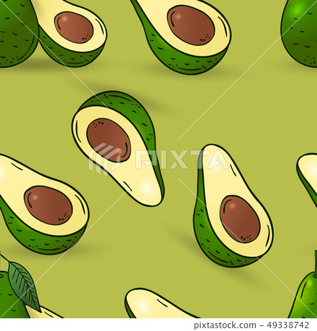 Vector hand drawn fruits icons set 49338742