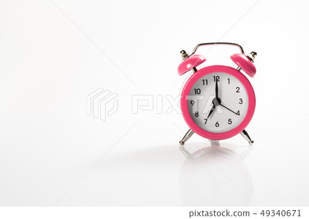 Alarm clock with shadow and space for your presentation text. Alarm clock with shadow and space for your presentation text. 49340671