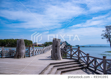 Aomori Tsugaru Tsuru no Maibashi Japan's best wooden triple drum bridge 49341091