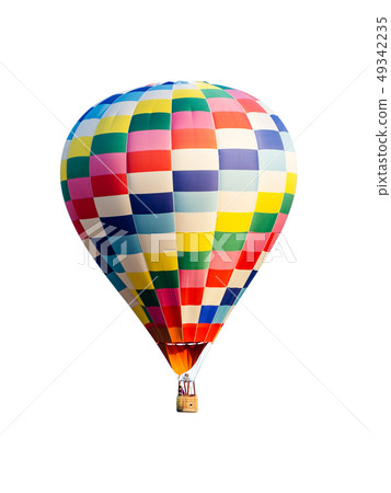 hot air balloon isolated on white background hot air balloon isolated on white background 49342235