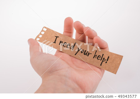 I need your help wording on paper in hand 49343577