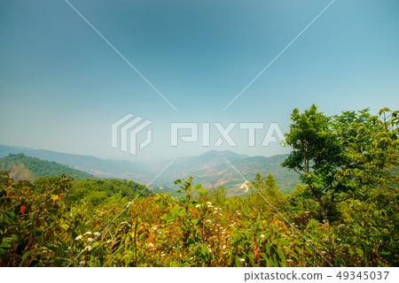 High mountain scenery in Thailand. High mountain scenery in Thailand. 49345037