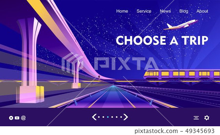 Vector banner traffic 49345693