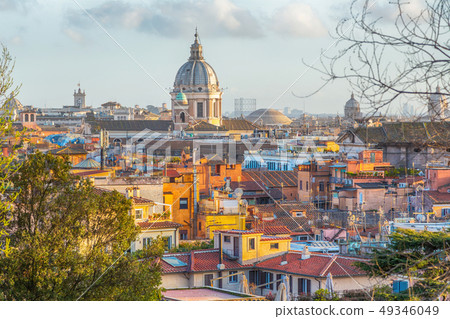 Rome city view from the Pincio Terrace 49346049