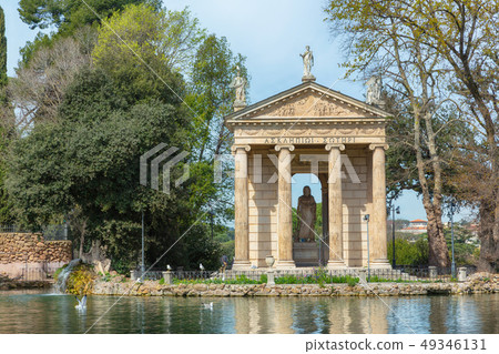 Temple of Aesculapius in Villa Borghese Temple of Aesculapius in Villa Borghese 49346131