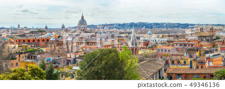 Rome city view from the Pincio Terrace Rome city view from the Pincio Terrace 49346136