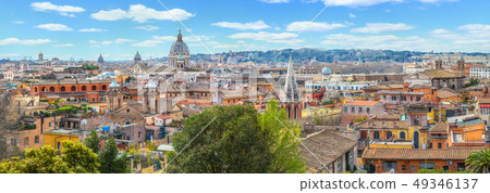 Rome city view from the Pincio Terrace Rome city view from the Pincio Terrace 49346137