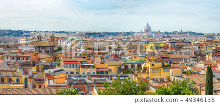 Rome city view from the Pincio Terrace Rome city view from the Pincio Terrace 49346138