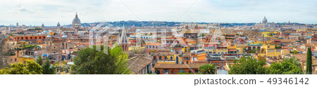 Rome city view from the Pincio Terrace Rome city view from the Pincio Terrace 49346142