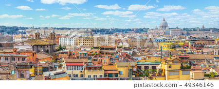 Rome city view from the Pincio Terrace Rome city view from the Pincio Terrace 49346146