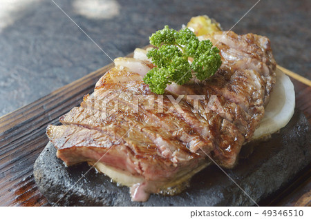 Stone grilled steak 49346510