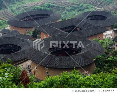 中國福建省 - 天祿坑土樓群，福建 49346677