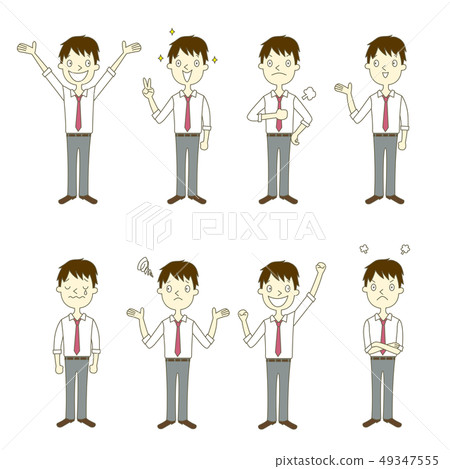 High school boy illustration 49347555