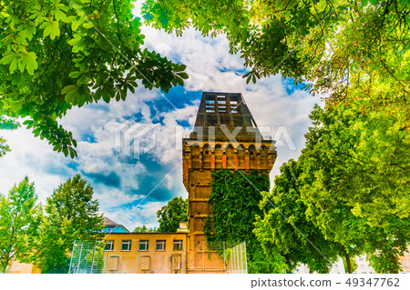 High-rise bunker Hochbunker on Augustinerhof. 49347762