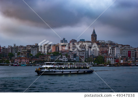 Beyoglu district historic architecture and Galata 49347838