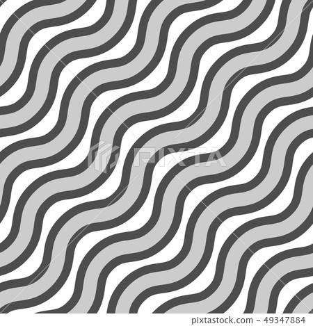 Vector seamless texture. Repeating pattern of wavy lines in different colors. 49347884