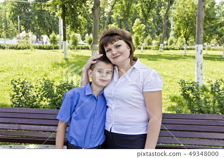 Happiest mother and son eleven years old 49348000