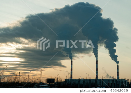 Smoke from factory Smoke from factory 49348029