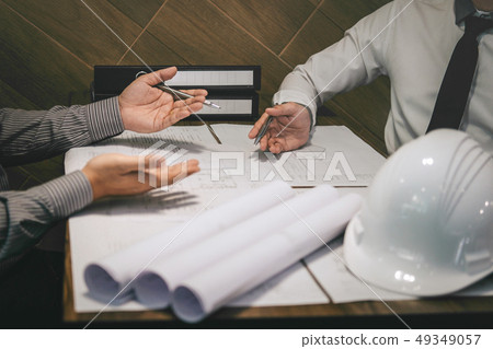 Team of construction engineering or architect 49349057