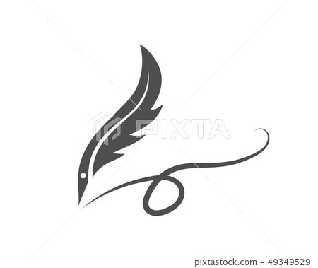 feather logo vector template sign 49349529