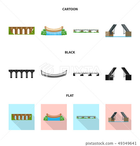 Vector design of connection and design logo. Collection of connection and side stock vector 49349641
