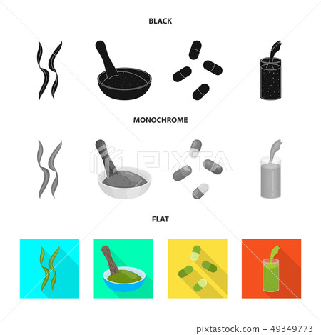 Vector design of protein and sea logo. Collection of protein and natural vector icon for stock. Vector design of protein and sea logo. Collection of protein and natural vector icon for stock. 49349773