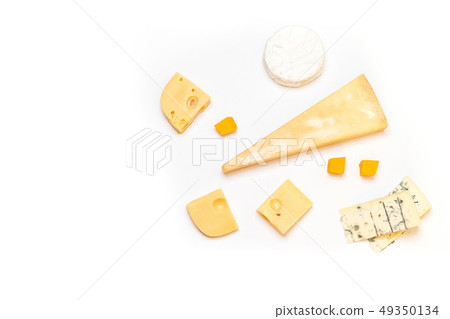 Delicious cheese on a white background 49350134