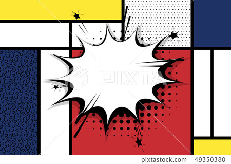 Comic text empty speech bubble pop art Comic text empty speech bubble pop art 49350380