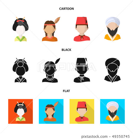 Isolated object of imitator and resident icon. Set of imitator and culture vector icon for stock. 49350745