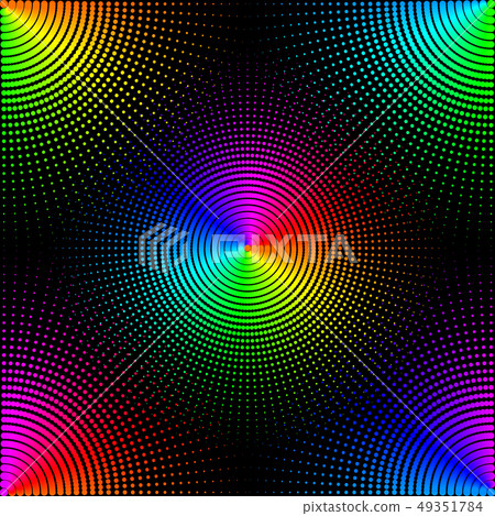 Background of colored dots on a black background - Stock Illustration ...