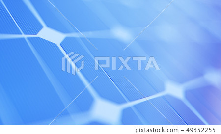 3D illustration solar power generation technology. Alternative energy. Solar battery panel modules 3D illustration solar power generation technology. Alternative energy. Solar battery panel modules 49352255
