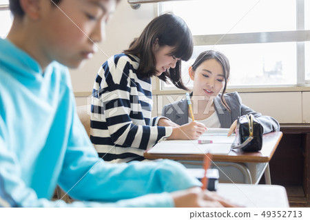 Primary schoolchild class teacher teaching education Primary schoolchild class teacher teaching education 49352713