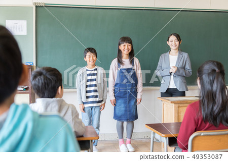 Primary school child image Day-to-day class members discuss theme agenda topic bullying problem 49353087