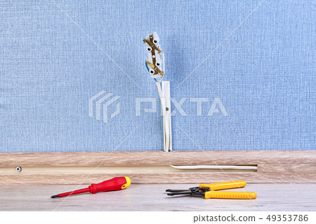 Wire stripper tool and screwdriver. Wire stripper tool and screwdriver. 49353786