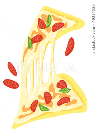 Illustration of a flying pizza Illustration of a flying pizza 49354580