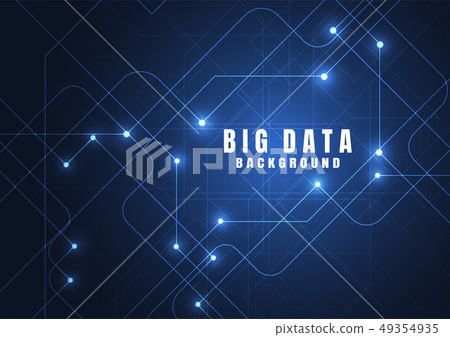 Abstract technology background with Big data - Stock Illustration ...