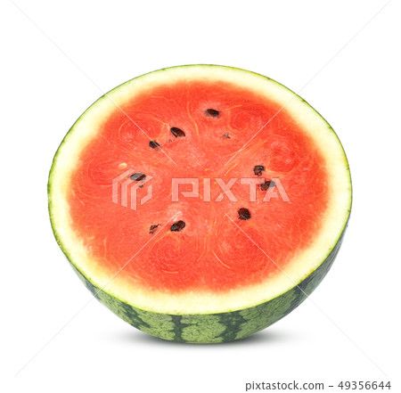Sliced of watermelon isolated on white background. Sliced of watermelon isolated on white background. 49356644