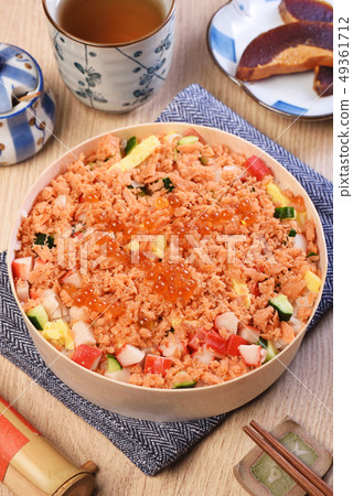 Chirashi sushi bowl 49361712