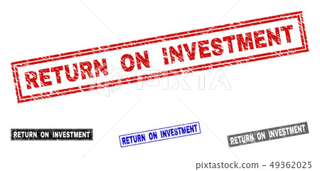 Grunge RETURN ON INVESTMENT Scratched Rectangle Watermarks Grunge RETURN ON INVESTMENT Scratched Rectangle Watermarks 49362025