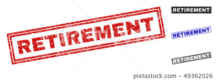 Grunge RETIREMENT Scratched Rectangle Watermarks Grunge RETIREMENT Scratched Rectangle Watermarks 49362026