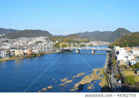 "Inuyama Bridge / Kiso River" seen from the castle tower of Inuyama castle (Inuyama City, Aichi) 49362750