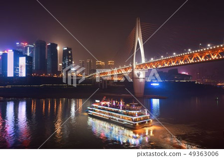 Chongqing bridge night Chongqing bridge night 49363006