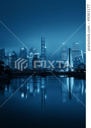 Shanghai city night Shanghai city night 49363177