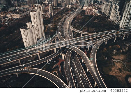 Shanghai Yanan Road overpass bridge Shanghai Yanan Road overpass bridge 49363322