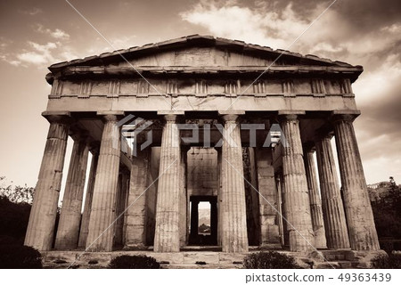 Temple of Hephaestus closeup Temple of Hephaestus closeup 49363439