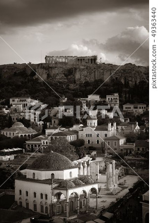 Athens skyline rooftop Athens skyline rooftop 49363440