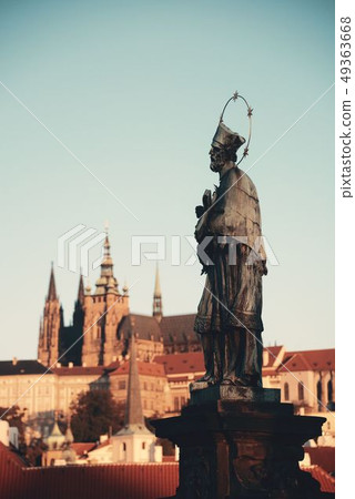 Charles Bridge statue Charles Bridge statue 49363668
