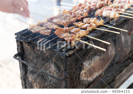 Thai style Barbecue pork,Thai Traditional Thai style Barbecue pork,Thai Traditional 49364153